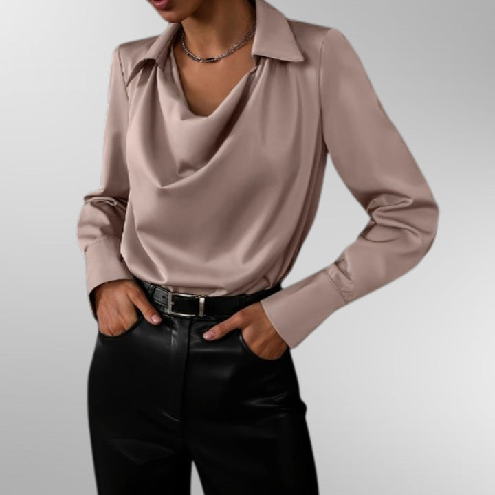 Annie | Elegant Satin Blouse