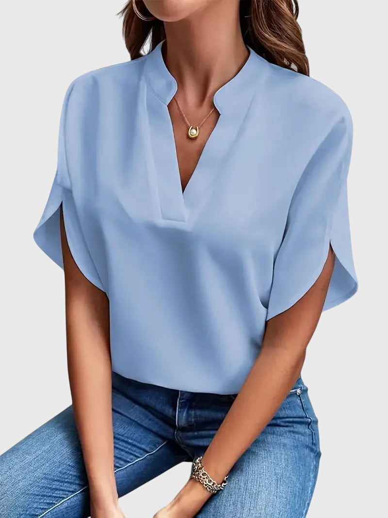Annie | Soft and Elegant V-Neck Shirt
